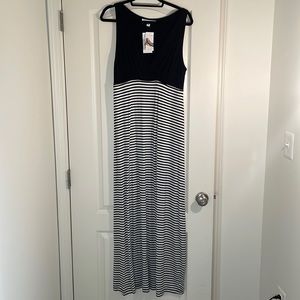Karen Kane long striped maxi dress Large